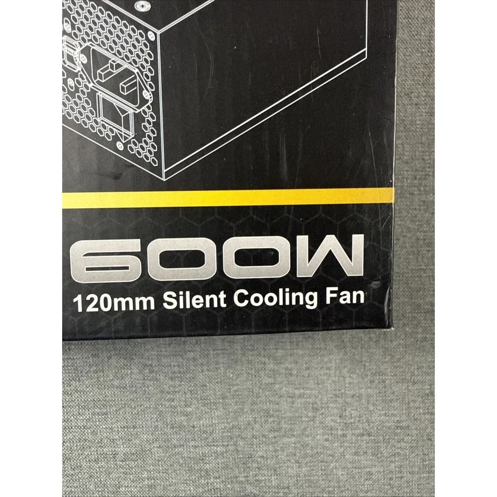 Solid Gear Basix Power Supply‎ SDGR-600BX SATA 600W 120mm Cooling Fan{CC}